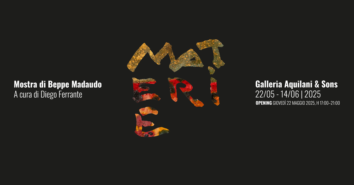 Materie: la pittura di Beppe Madaudo in mostra alla Galleria Aquilani & Sons di Roma